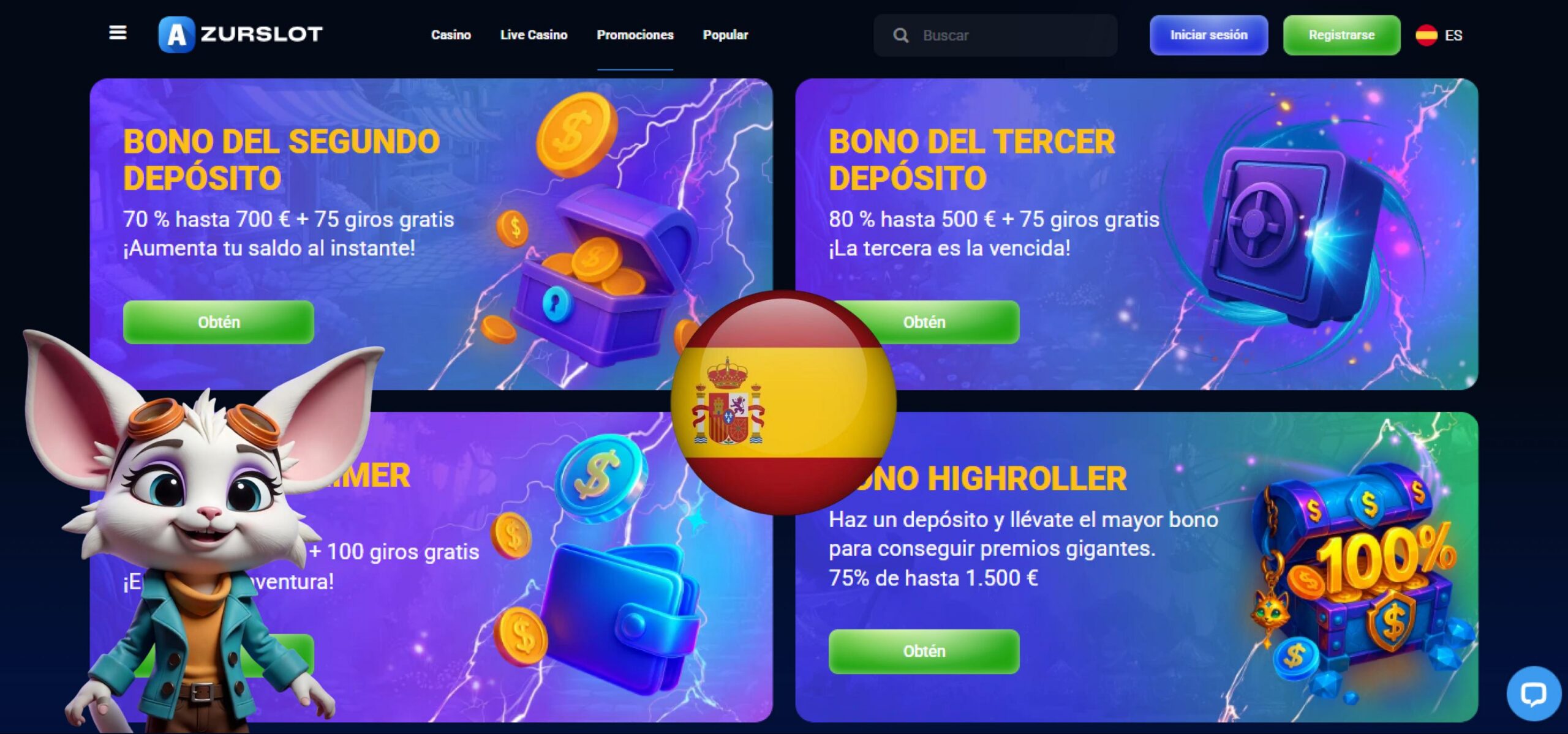 Juega Tragaperras en AzurSlot